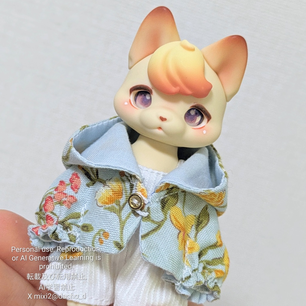ボタニカルフードケープ 春カラー