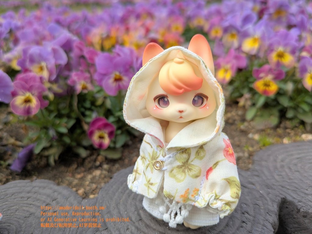 ボタニカルフードケープ 春カラー
