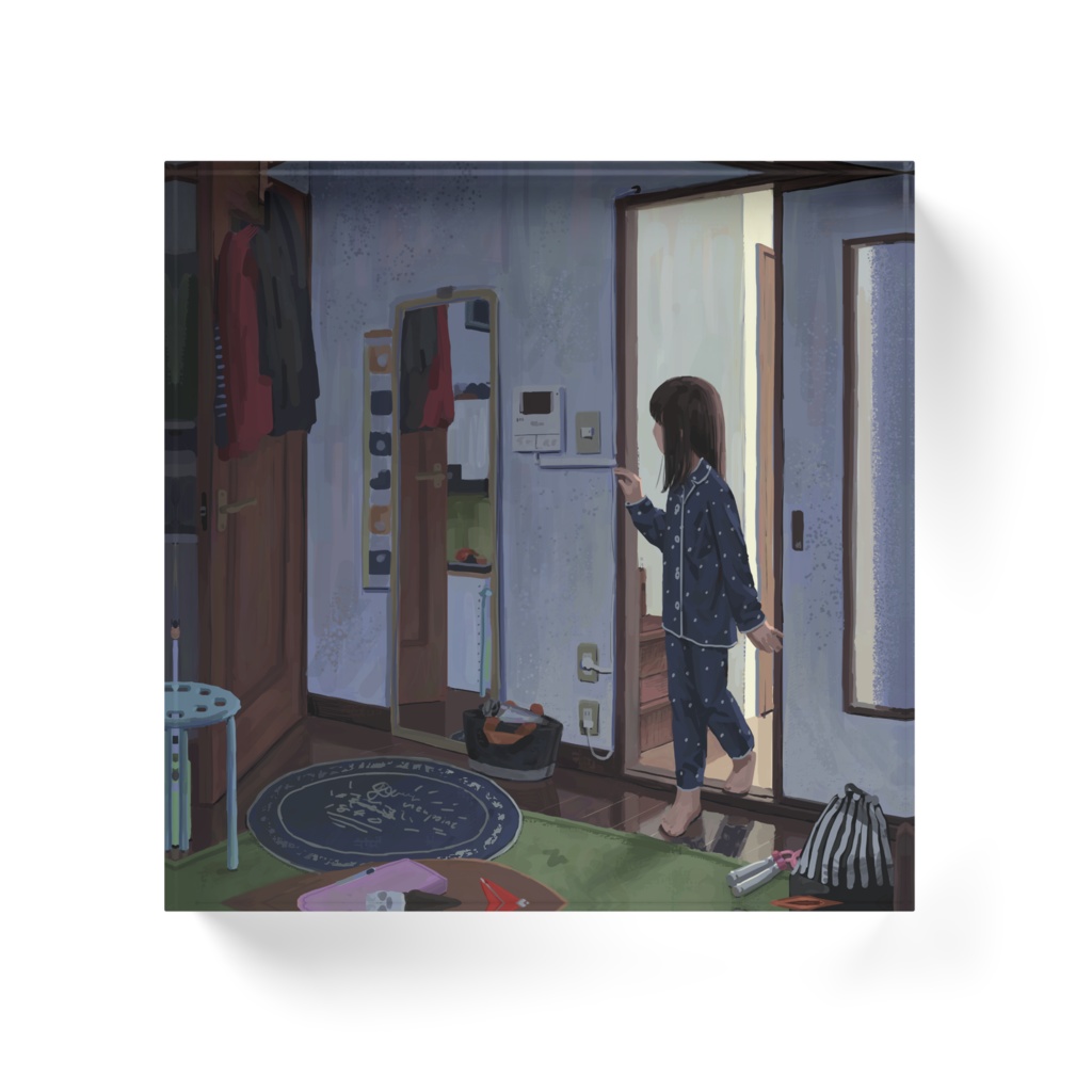 「ちょっと早起き」 アクリルブロック