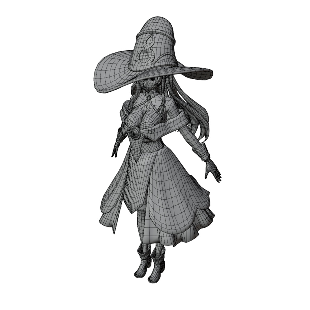 【Original 3D Model】Mana wizard - VTuber / 【オリジナル3Dモデル】Mana Wizard - VTuber - wolfnigth - 2/2