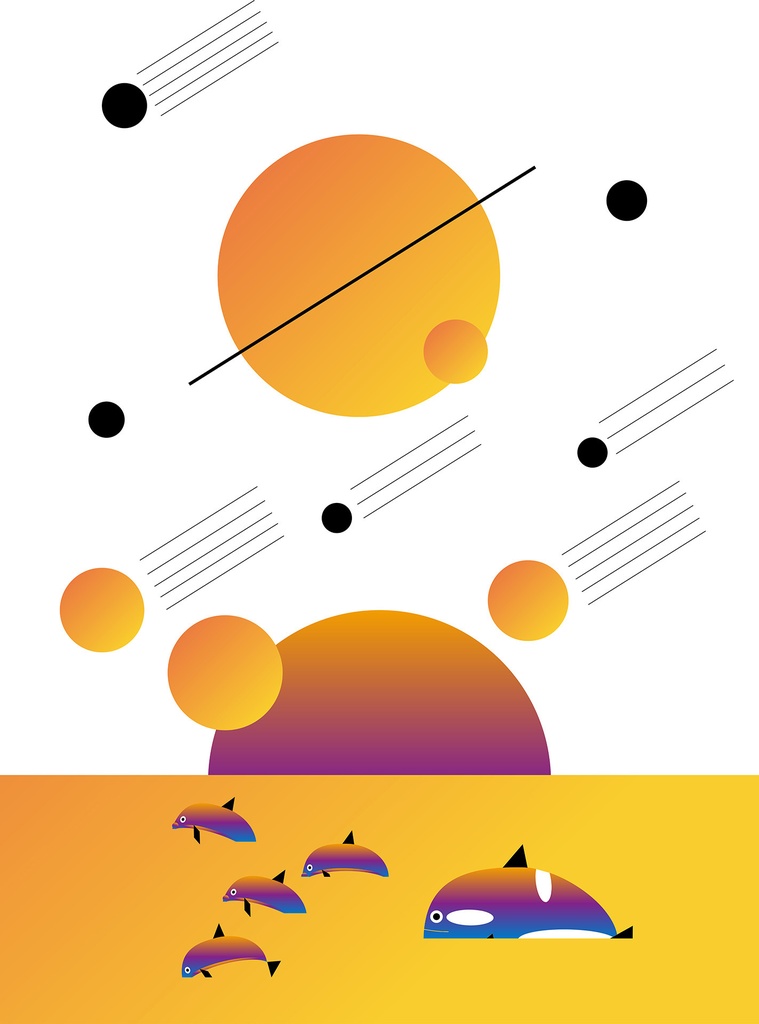 惑星と金色の海。。