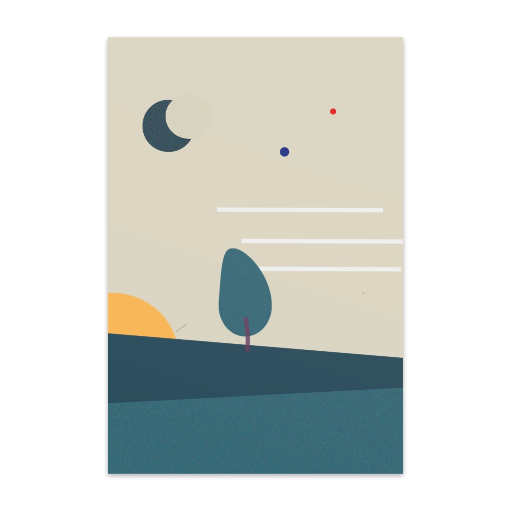 Tree Post Card - 001 - BS