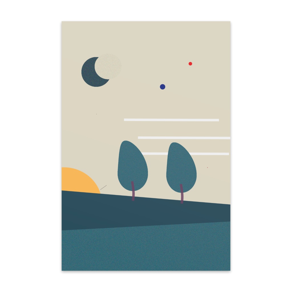 Tree Post Card - 002 - BS