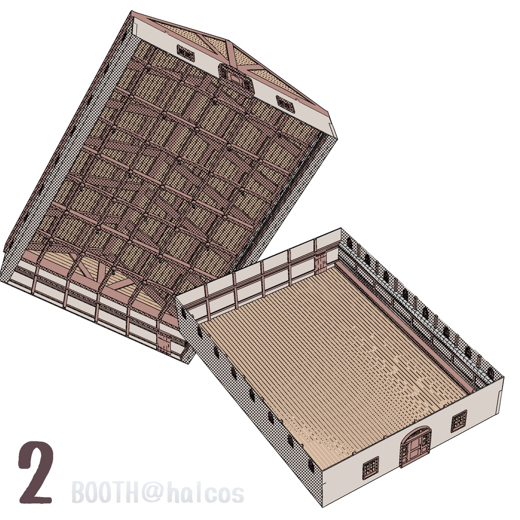 【3D】舞台/店の中(2種)