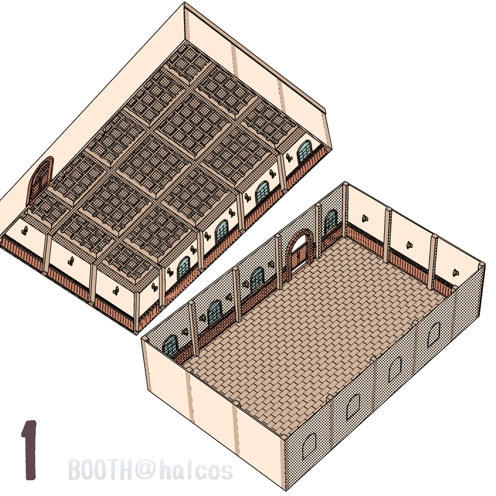 【3D】舞台/店の中(2種)