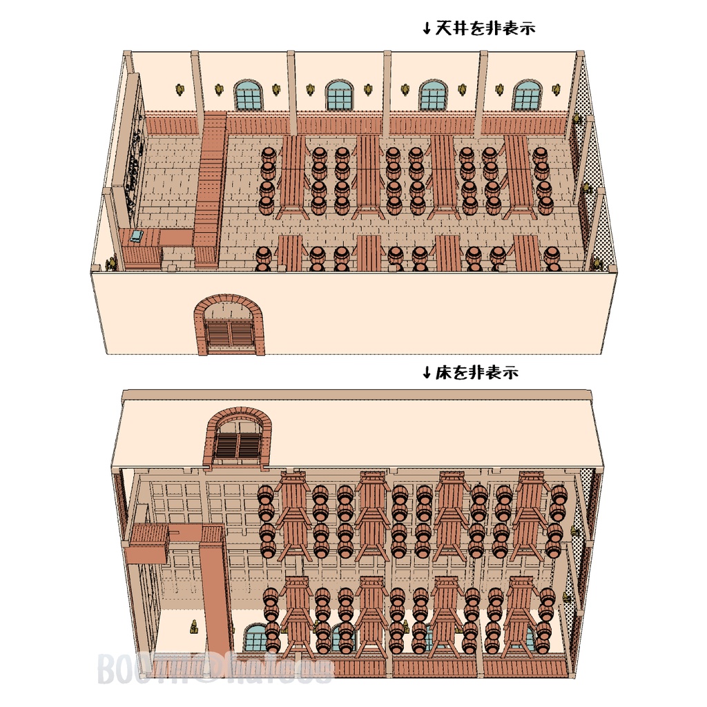 【3D】舞台/酒場