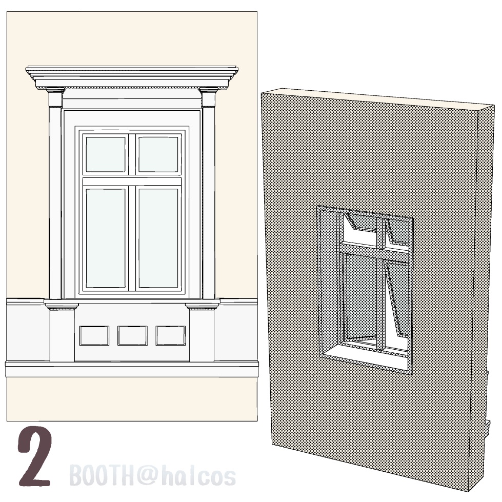 【3D】小道具/外国の窓(9種)