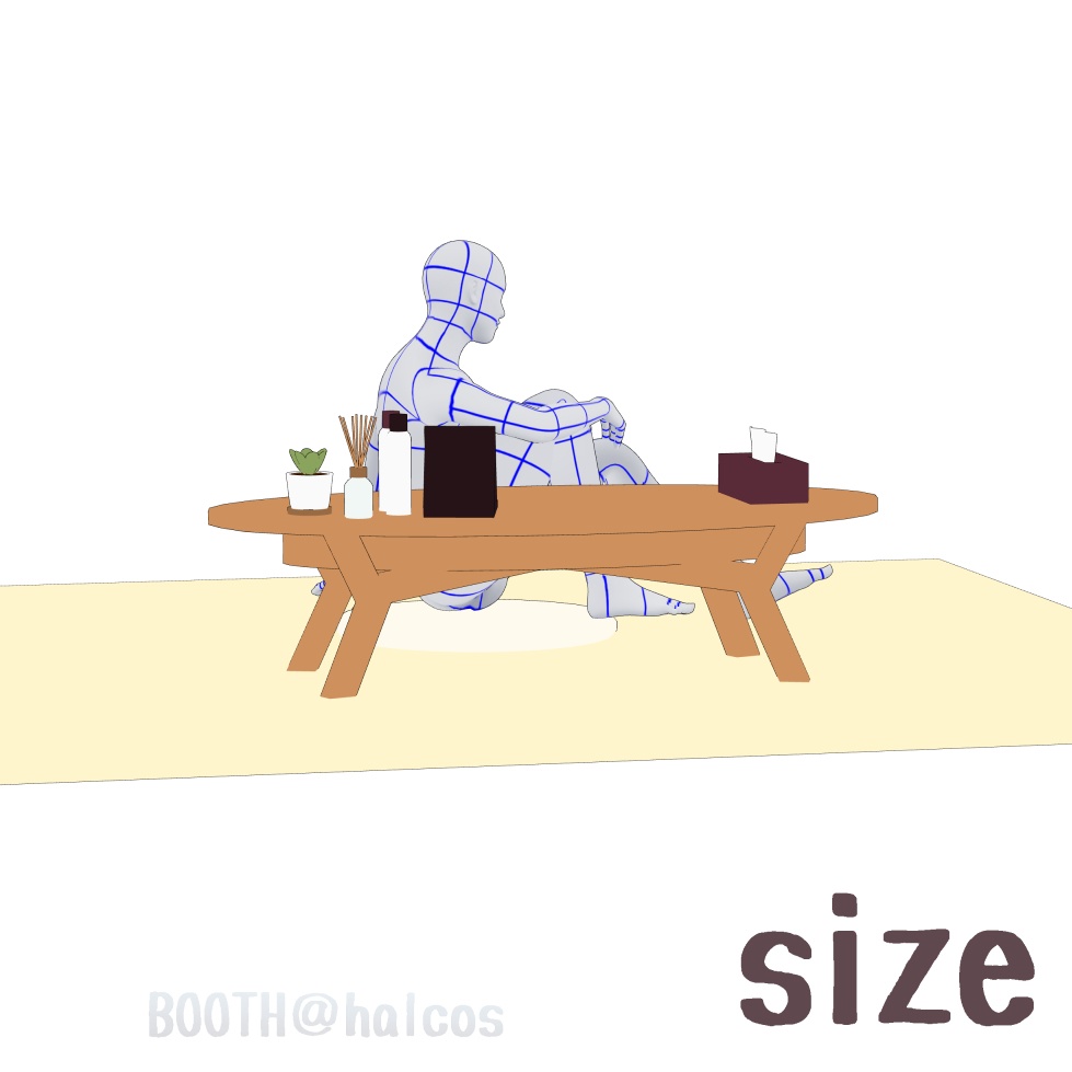 【3D】家具/ローテーブルセット(5種)