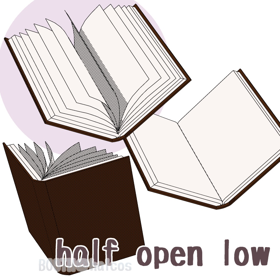 【3D】小物/本(閉/開/半開)全6種