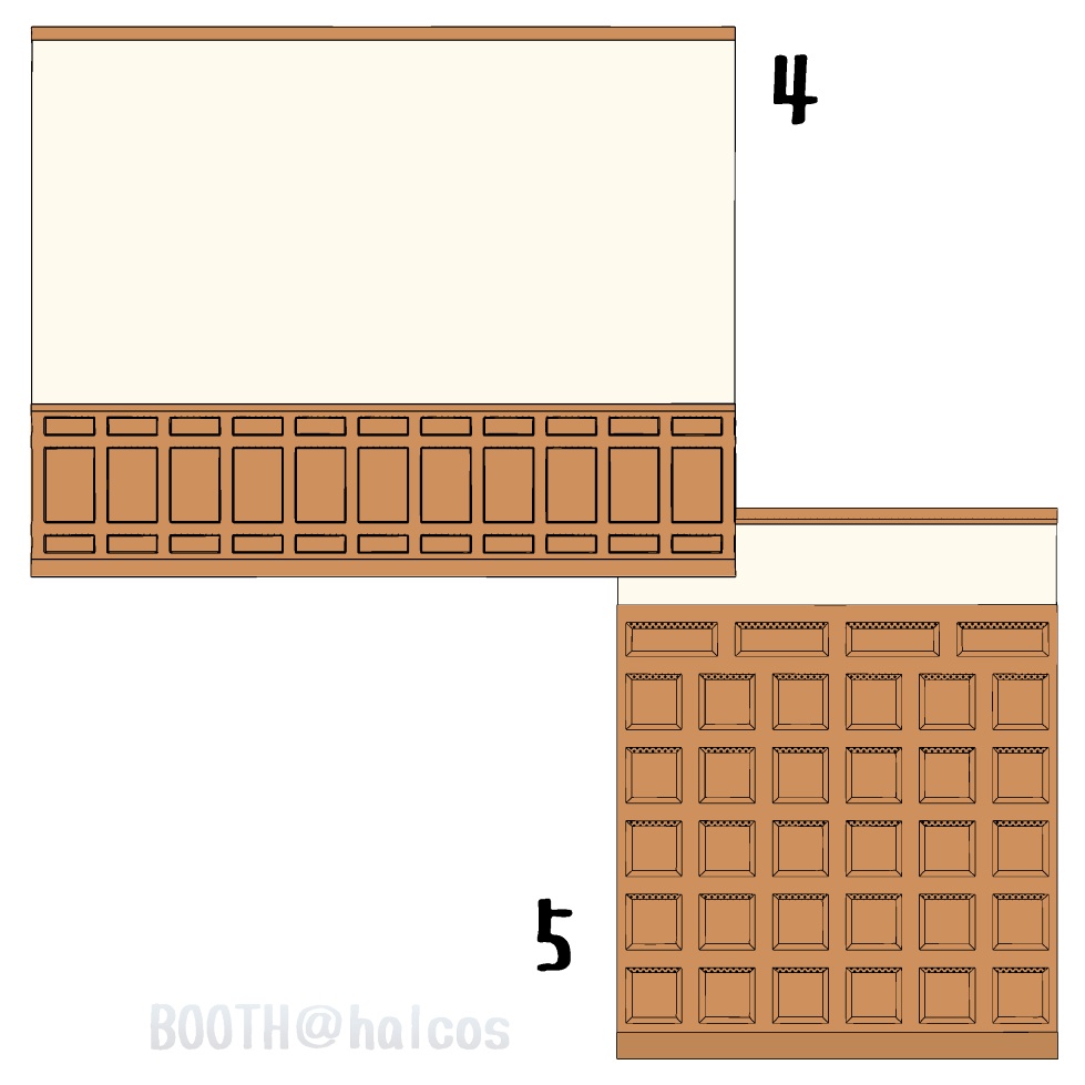 【3D】パターン/壁の装飾