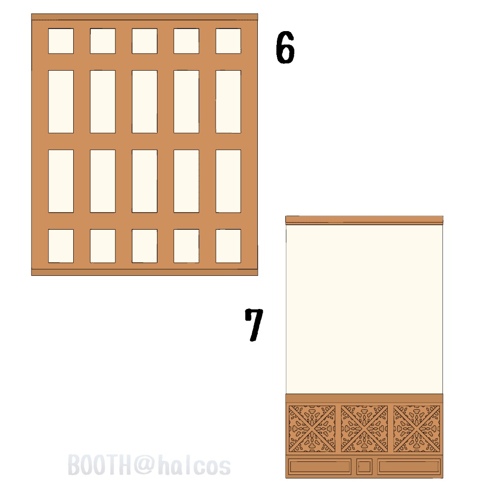 【3D】パターン/壁の装飾