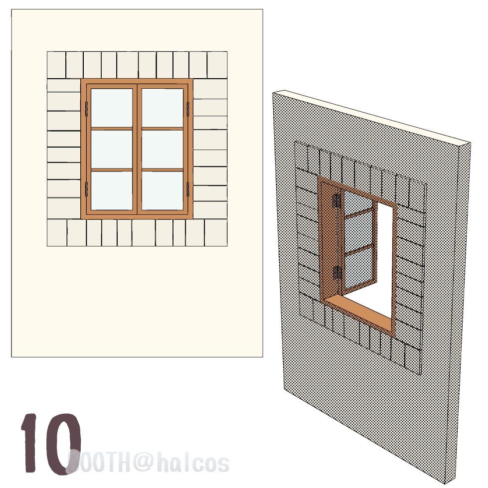 【3D】小道具/シンプルな窓(全10種)