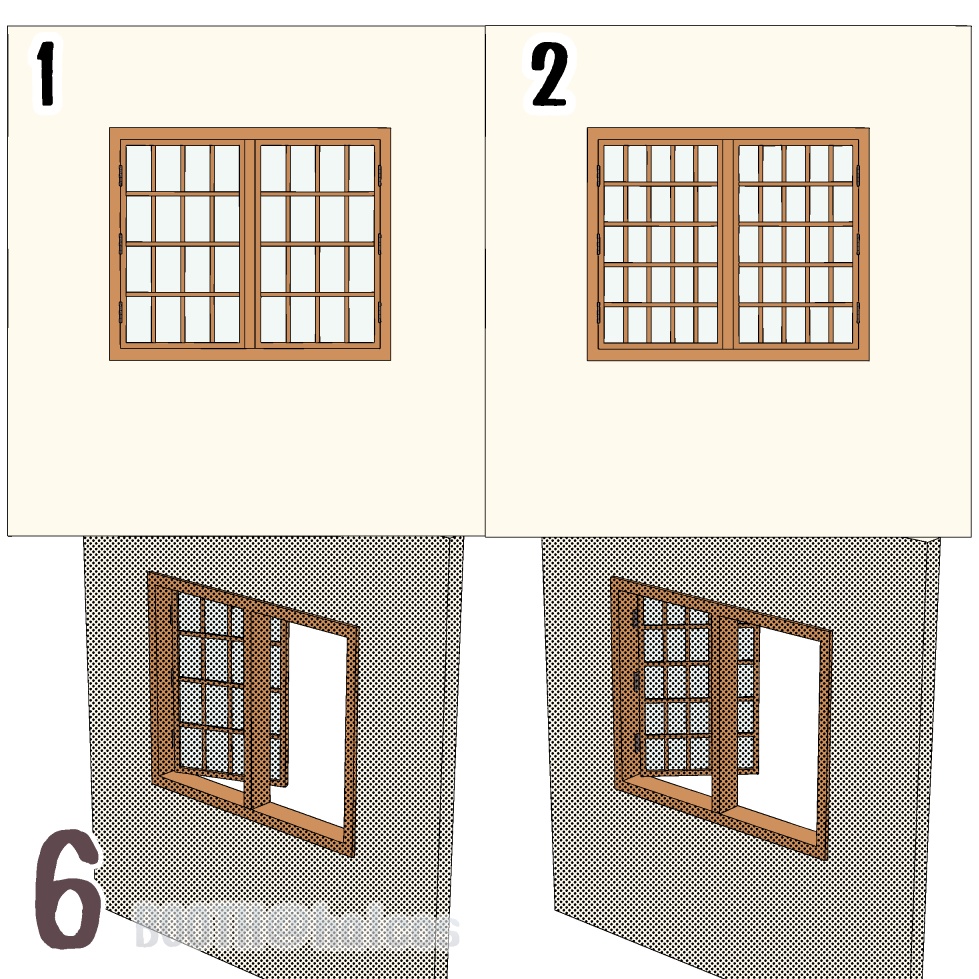 【3D】小道具/シンプルな窓(全10種)