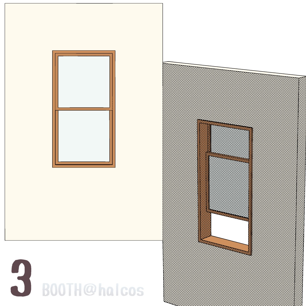 【3D】小道具/シンプルな窓(全10種)