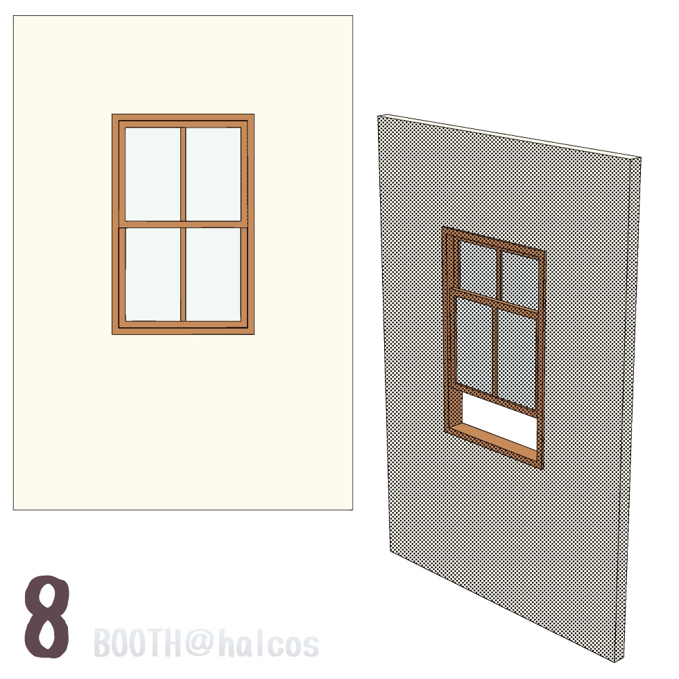 【3D】小道具/シンプルな窓(全10種)