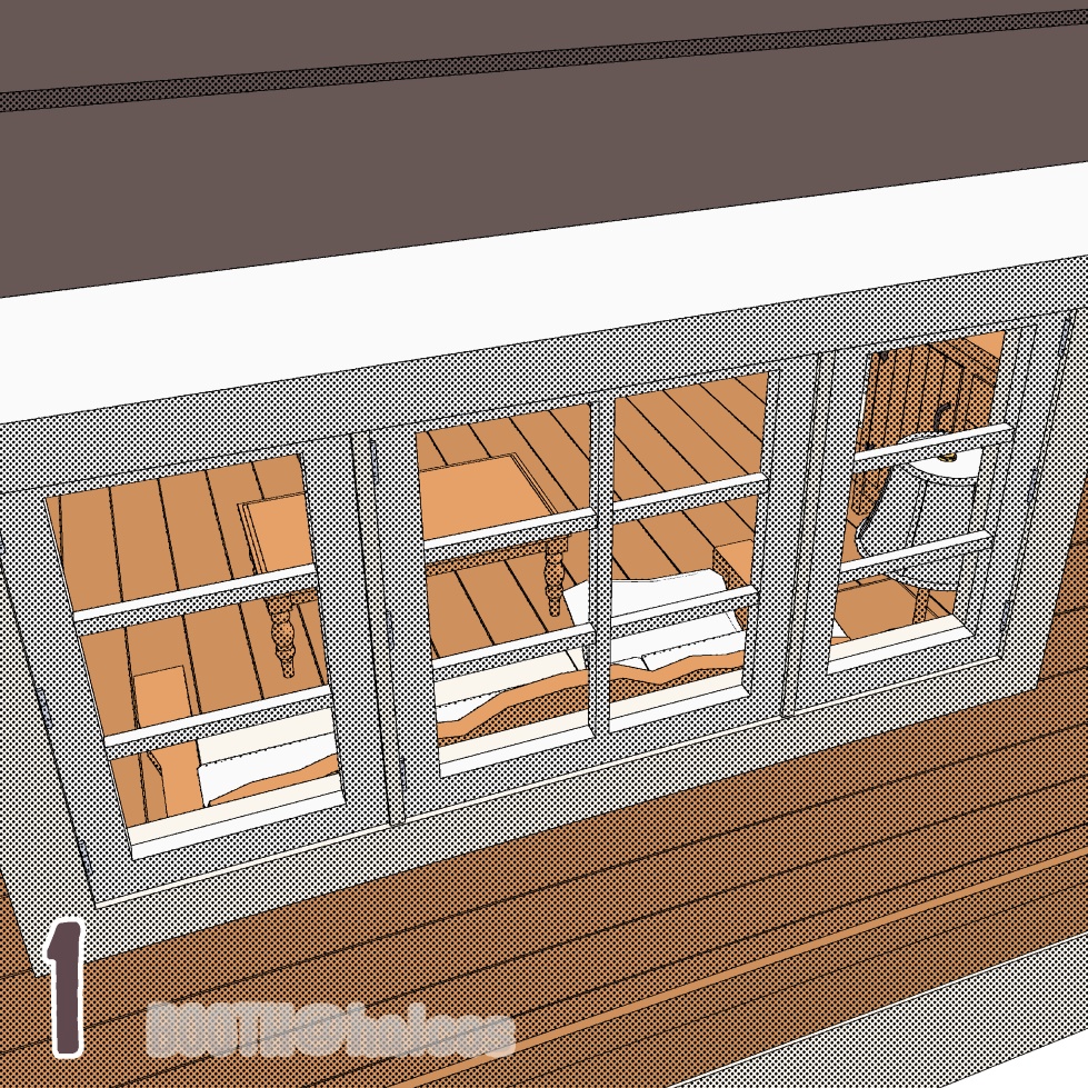 【3D】舞台/LDK/ログハウス