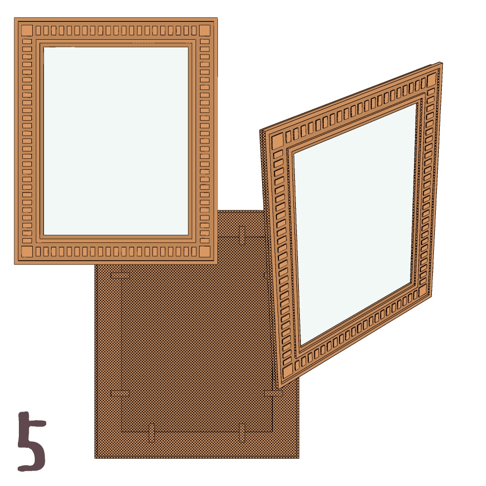 【3D】家具/額縁1-5