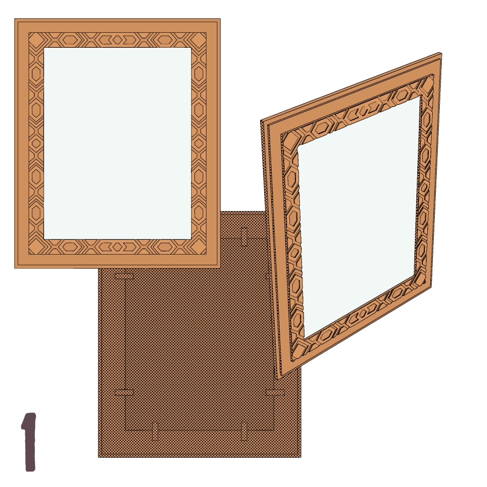 【3D】家具/額縁1-5