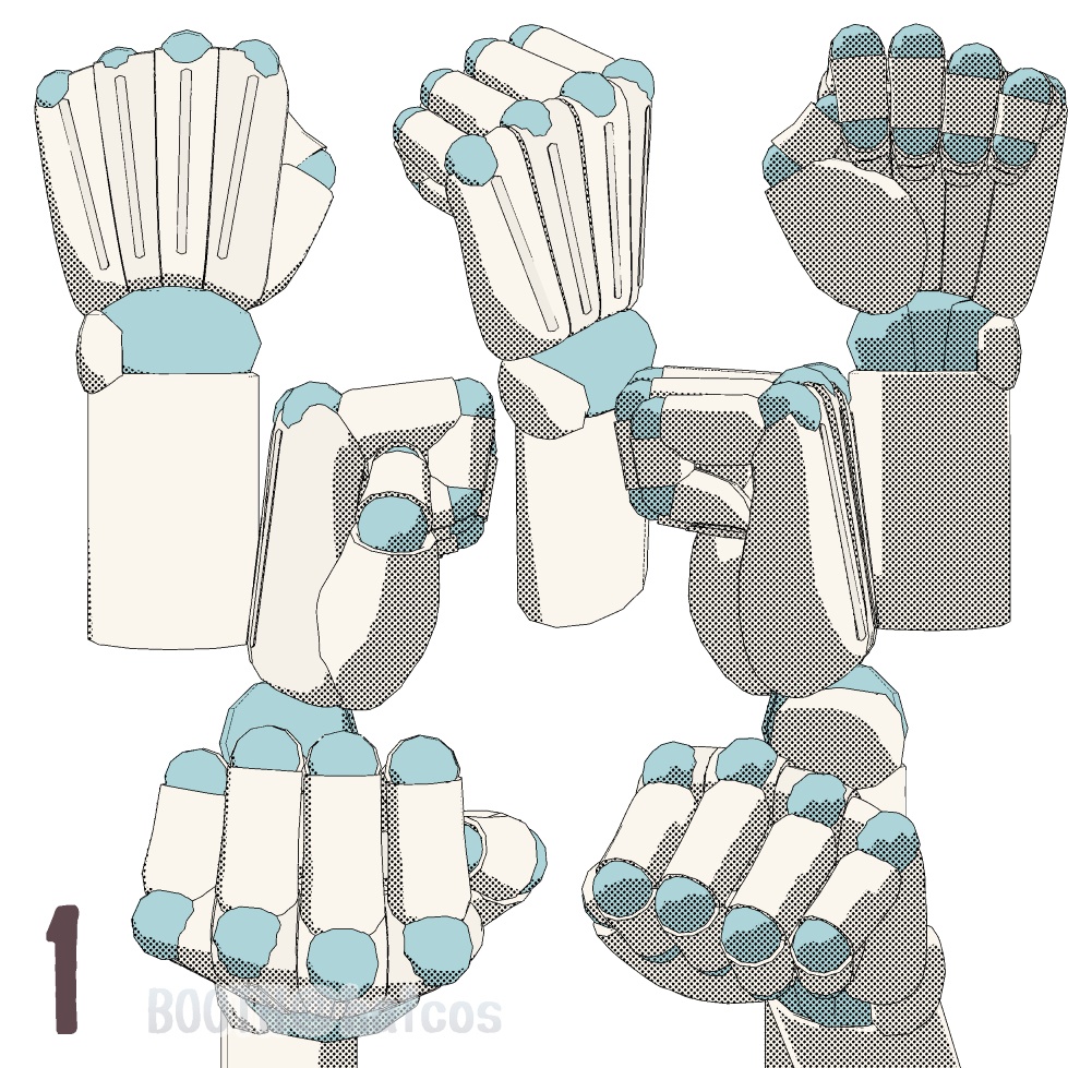 【3D】アタリ用/手/ポーズ集(15種)