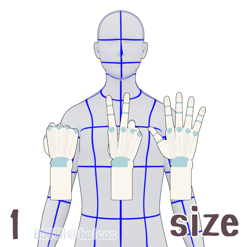 【3D】アタリ用/手/ポーズ集(15種)