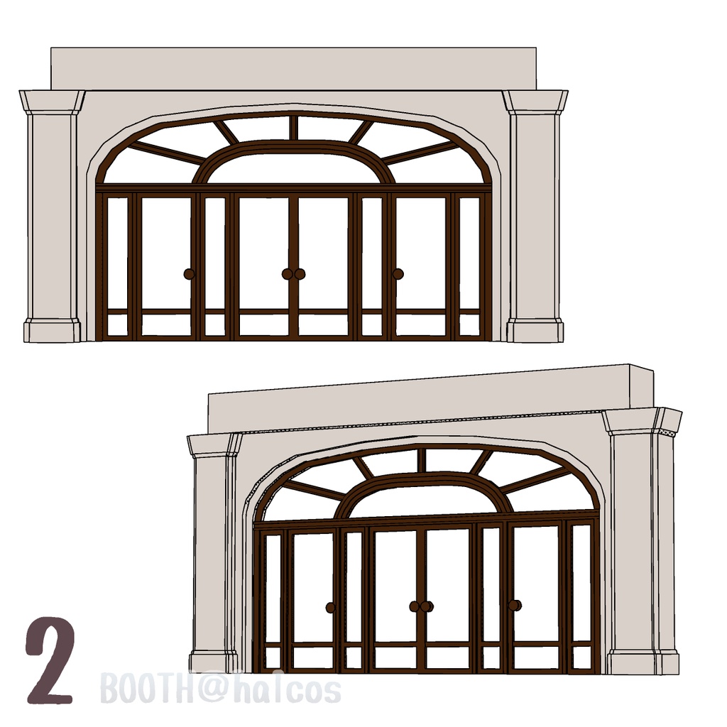 【3D】豪華な窓