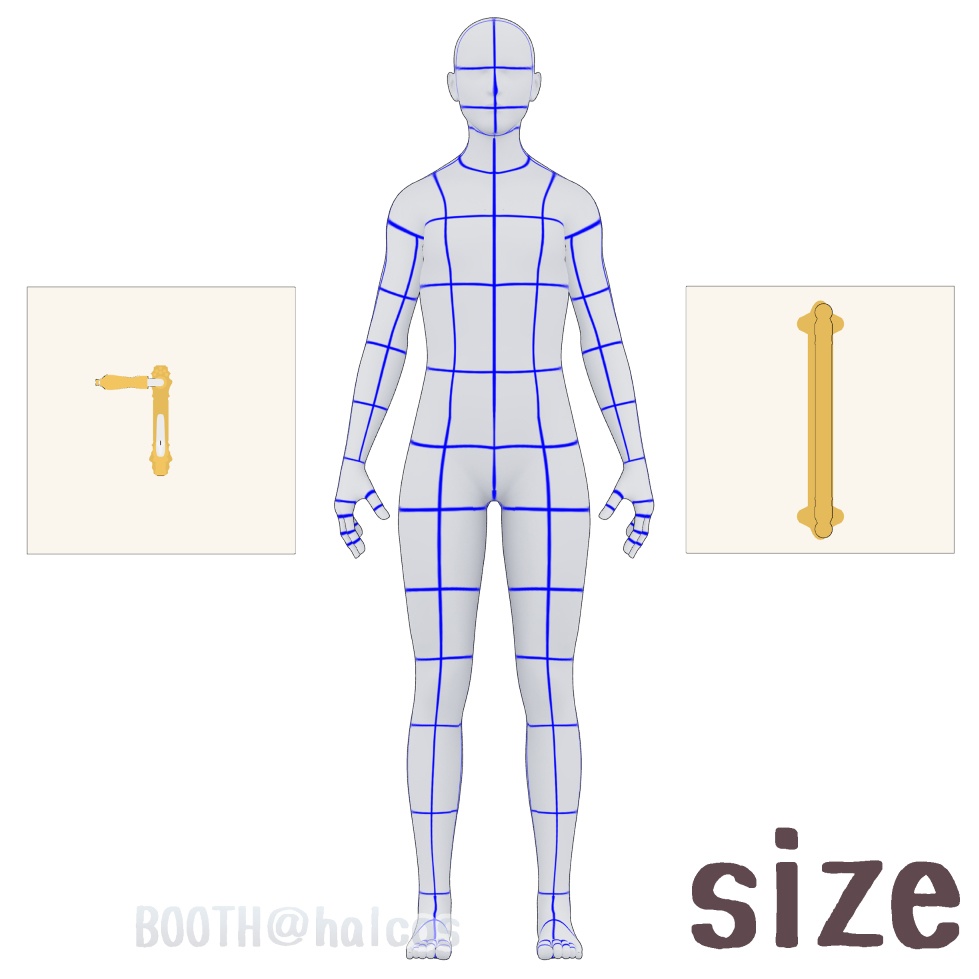 【3D】小道具/ドアノブ(全10種)