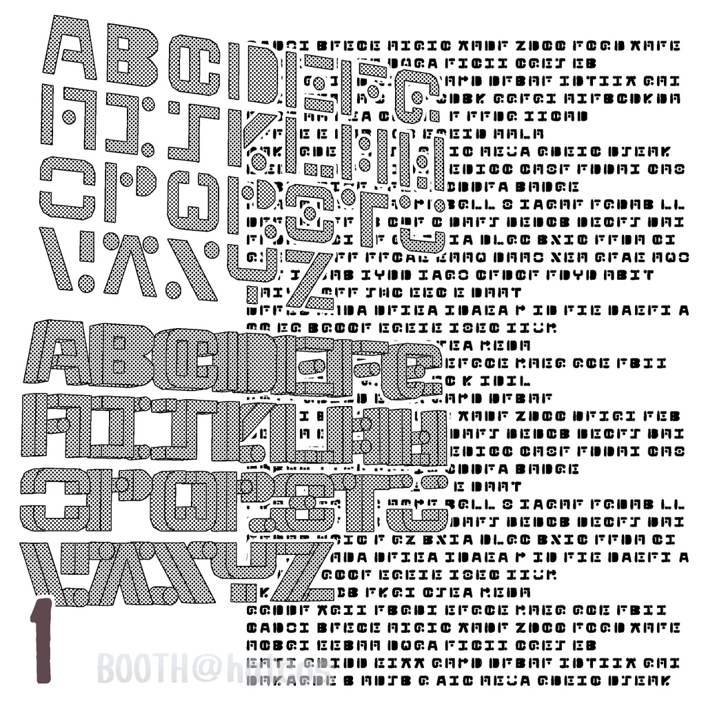 【3D】ファンタジーな文字(3種)