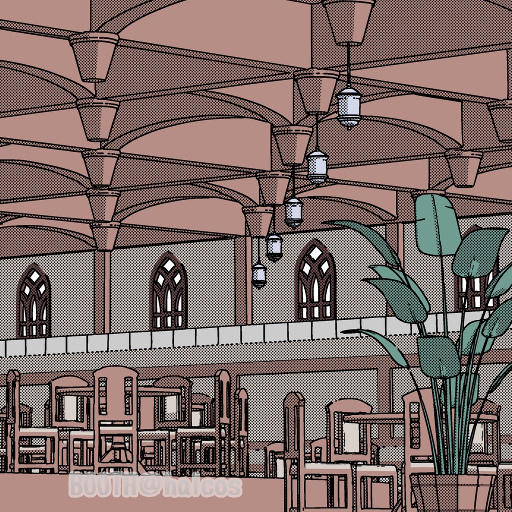 【3D】冒険者ギルド/内観