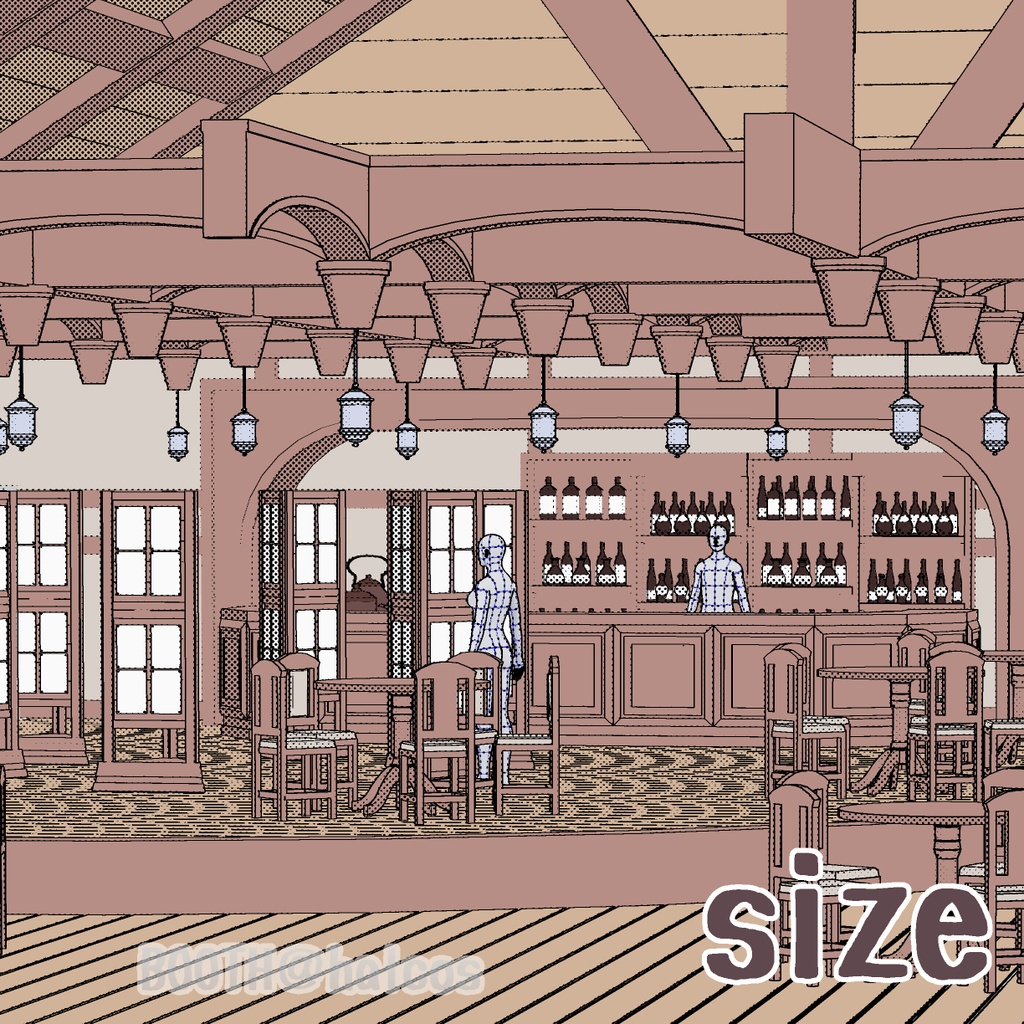 【3D】冒険者ギルド/内観