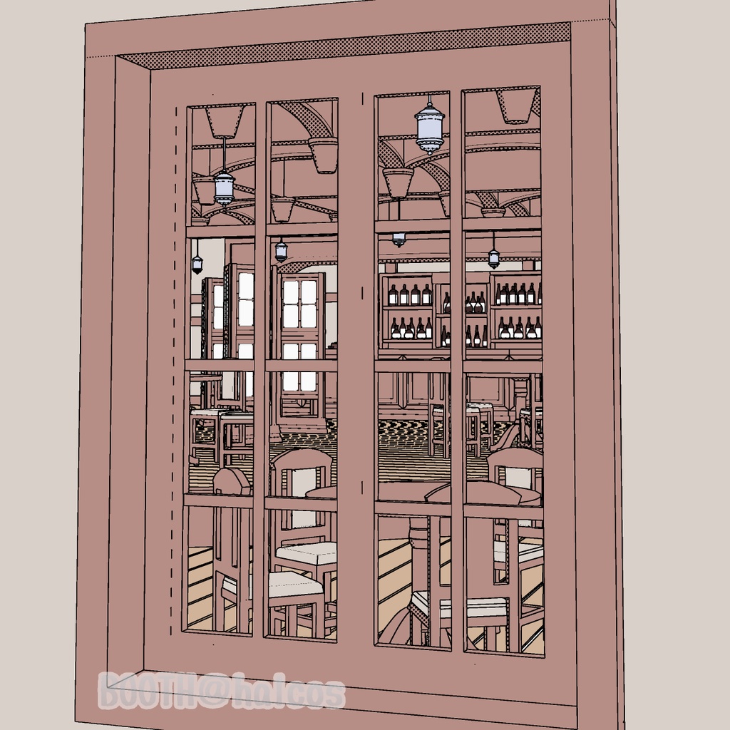 【3D】冒険者ギルド/内観