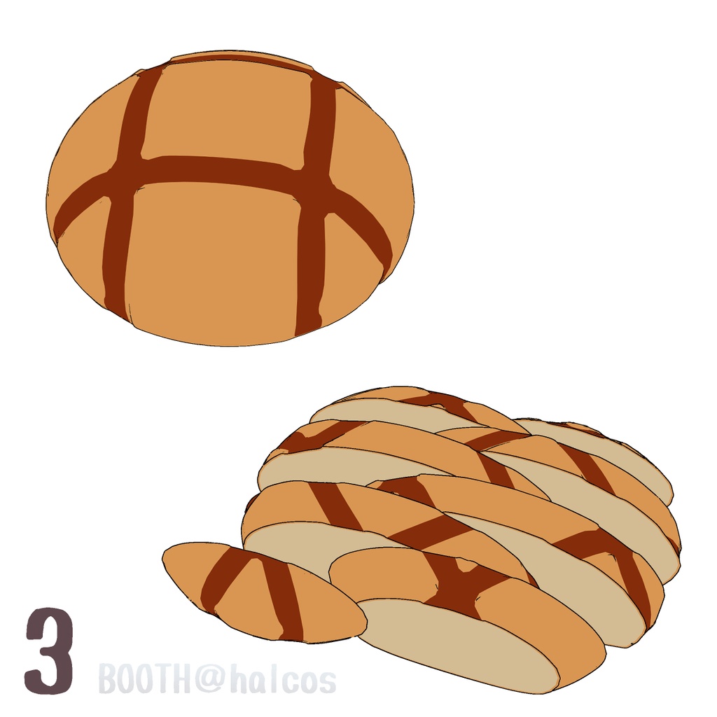 【3D】パン/フランス系(6種)