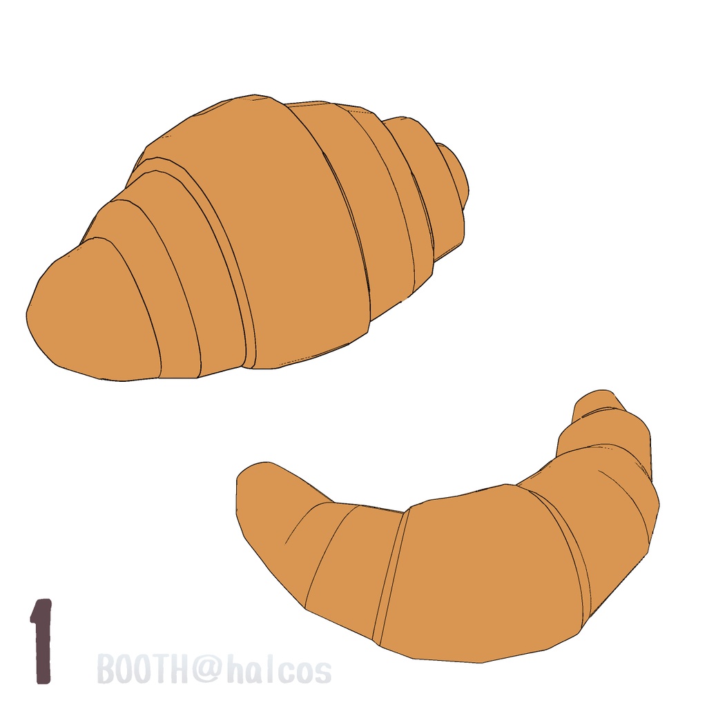 【3D】パン/フランス系(6種)