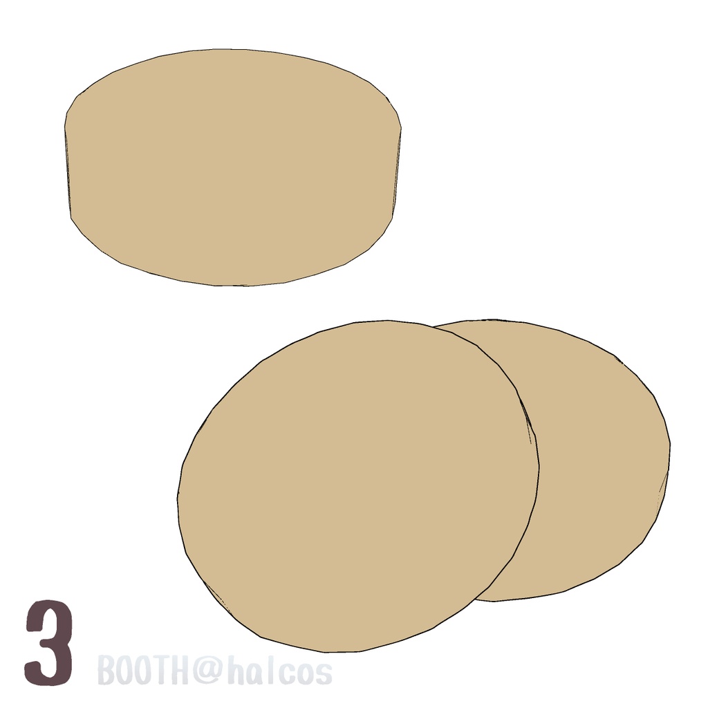 【3D】パン/イギリス系(6種)