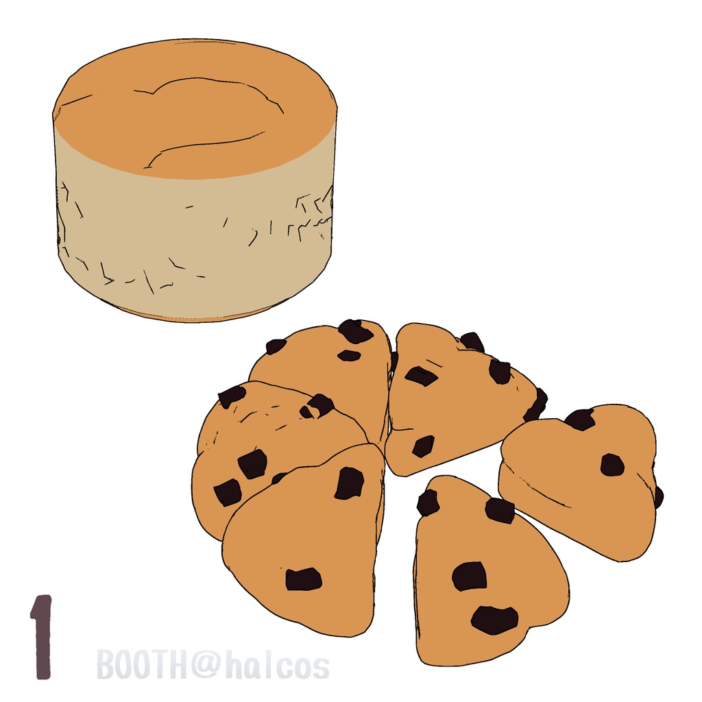 【3D】パン/イギリス系(6種)