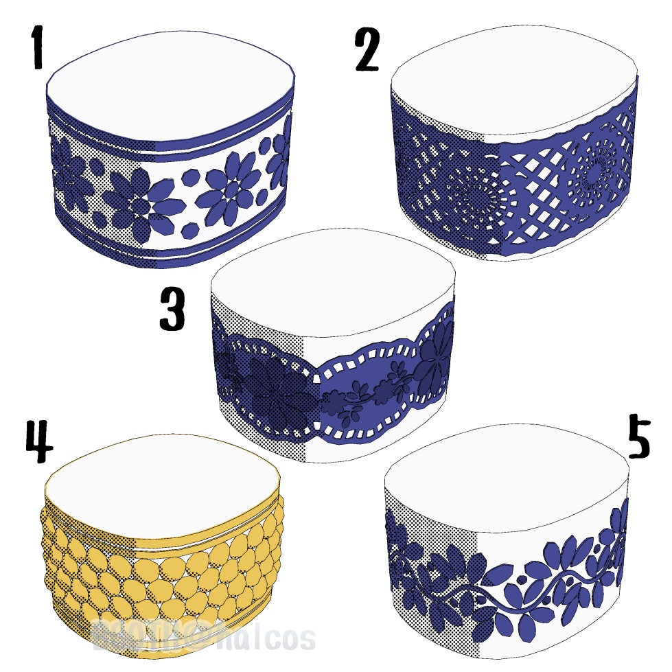 【3D】服/装飾/袖口(5種)