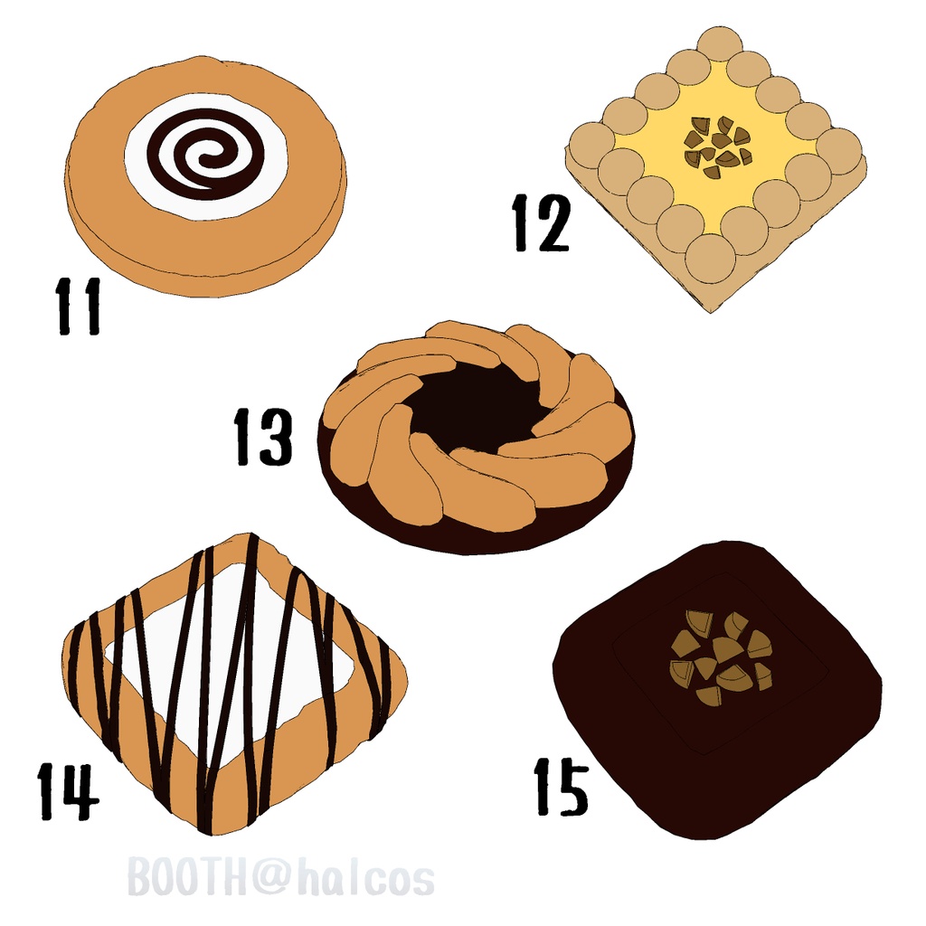 【3D】お菓子/おいしいクッキー(全20種)