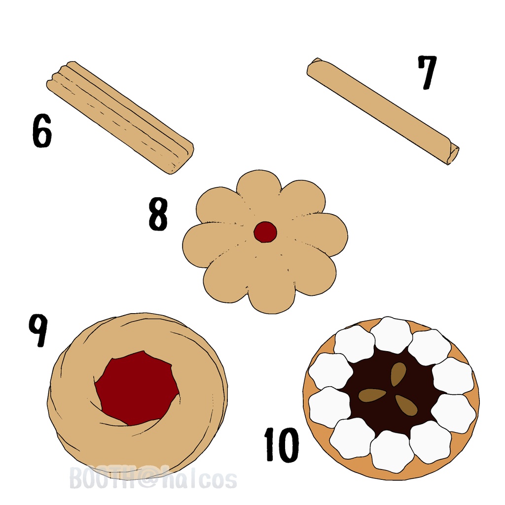 【3D】お菓子/おいしいクッキー(全20種)