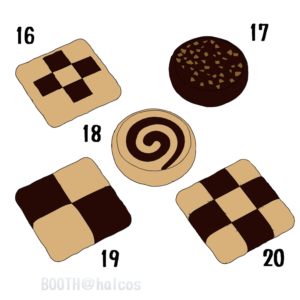 【3D】お菓子/おいしいクッキー(全20種)