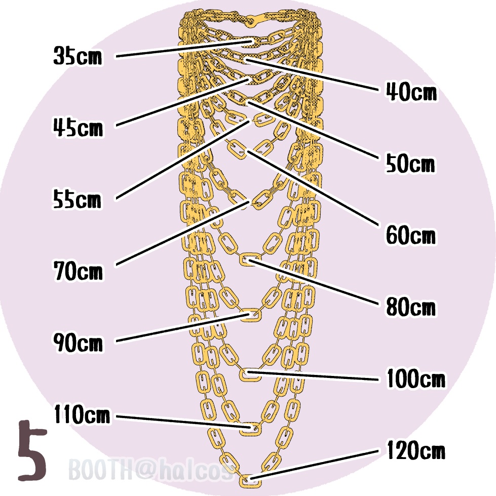 【3D】アクセサリー/ネックレス/基本形(5種)