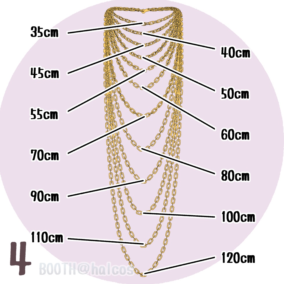【3D】アクセサリー/ネックレス/基本形(5種)
