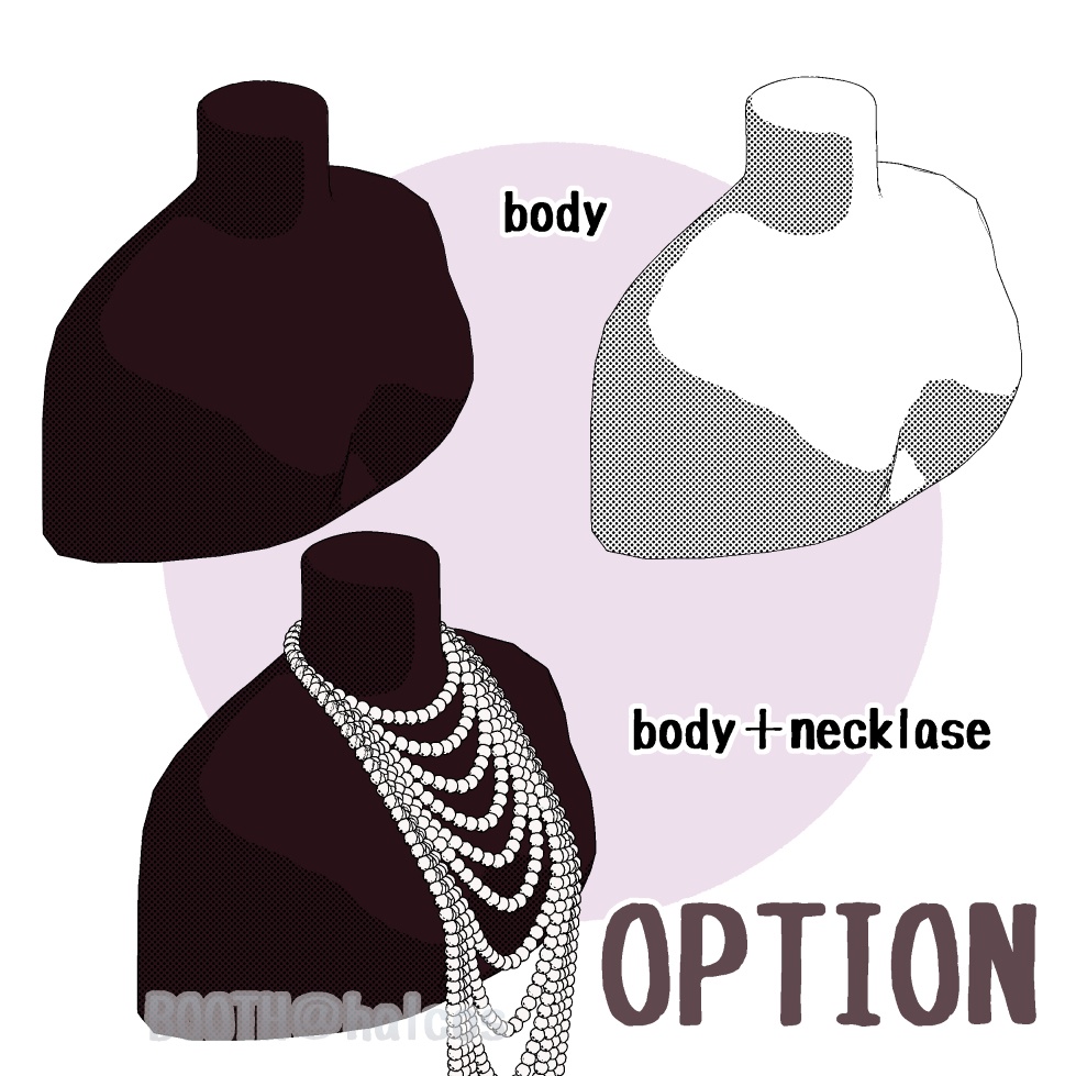 【3D】アクセサリー/ネックレス/基本形(5種)