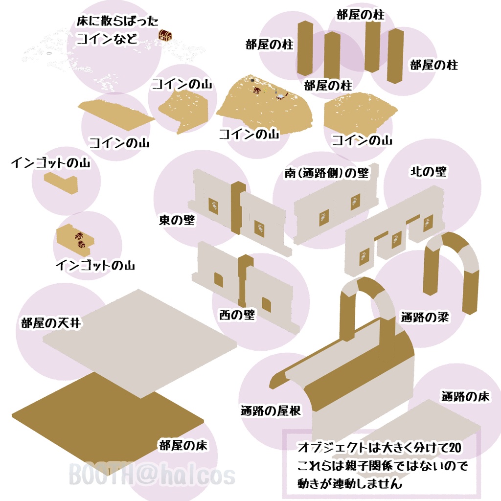 【3D】ダンジョン/地下迷宮/B:財宝部屋