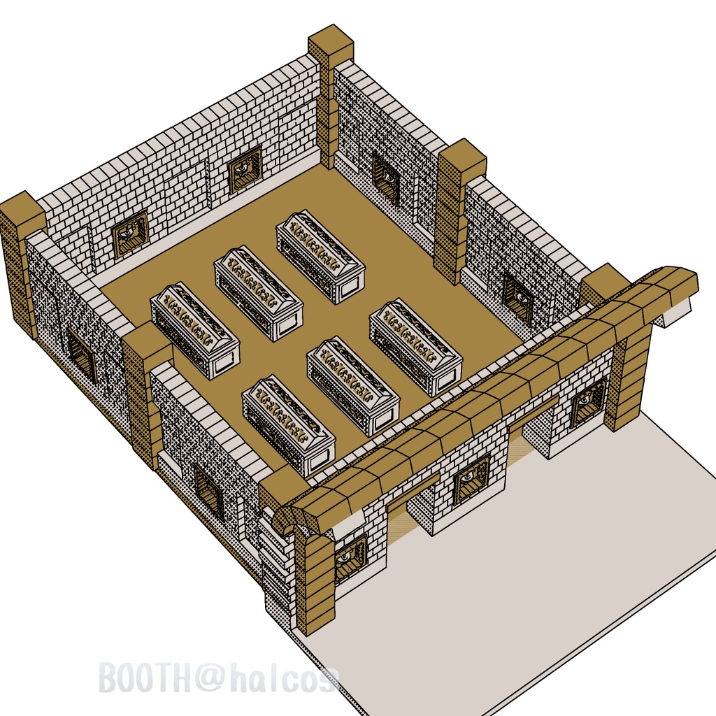 【3D】ダンジョン/地下迷宮/D:地下墓地