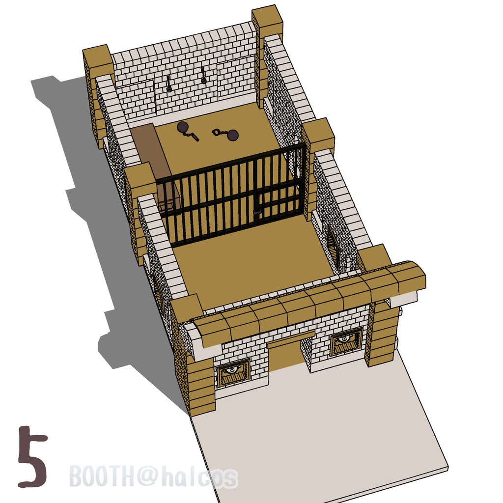 【3D】ダンジョン/地下迷宮/A-Fセット