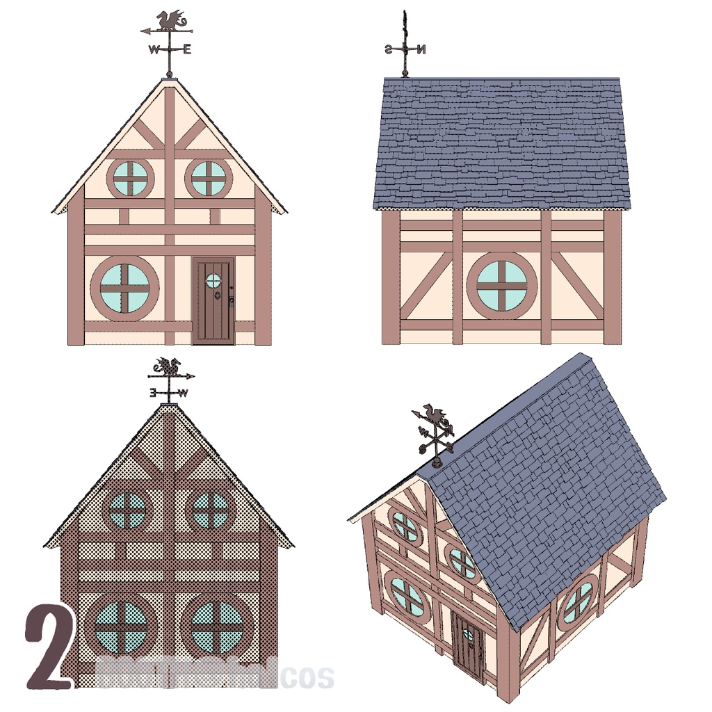 【3D】民家/ファンタジー風1-7