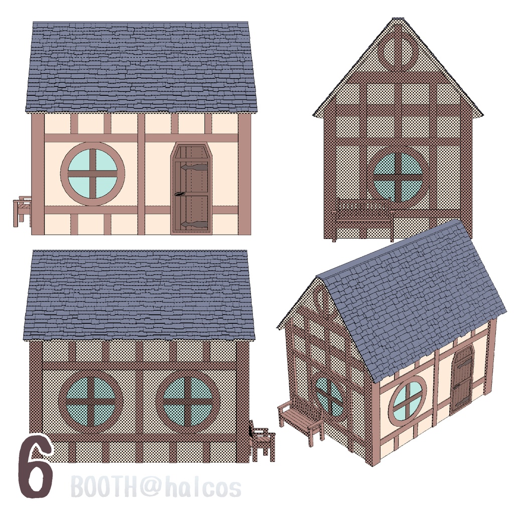 【3D】民家/ファンタジー風1-7
