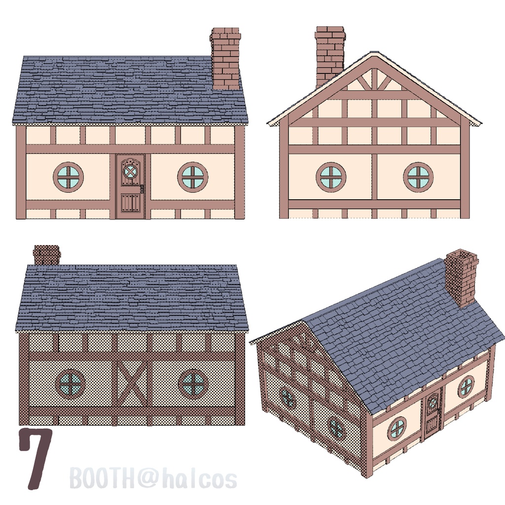 【3D】民家/ファンタジー風1-7