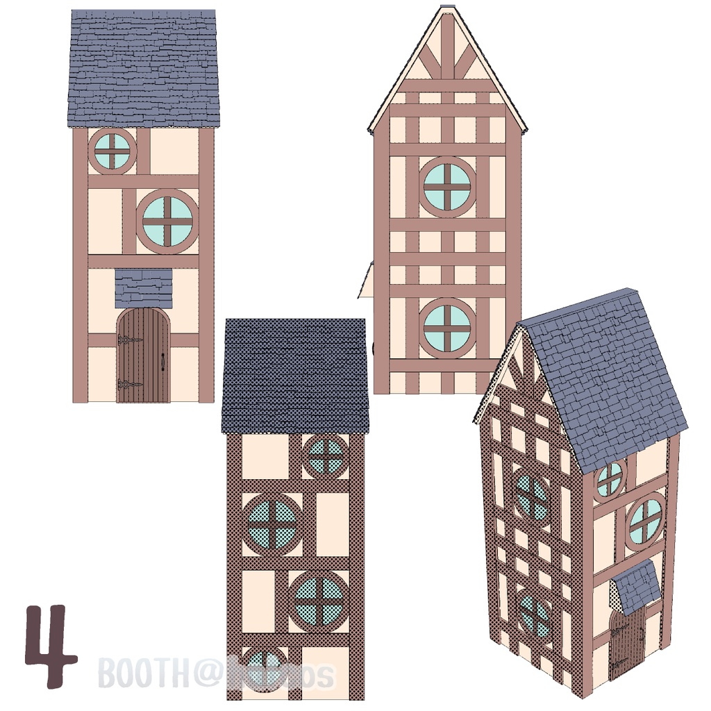 【3D】民家/ファンタジー風1-7