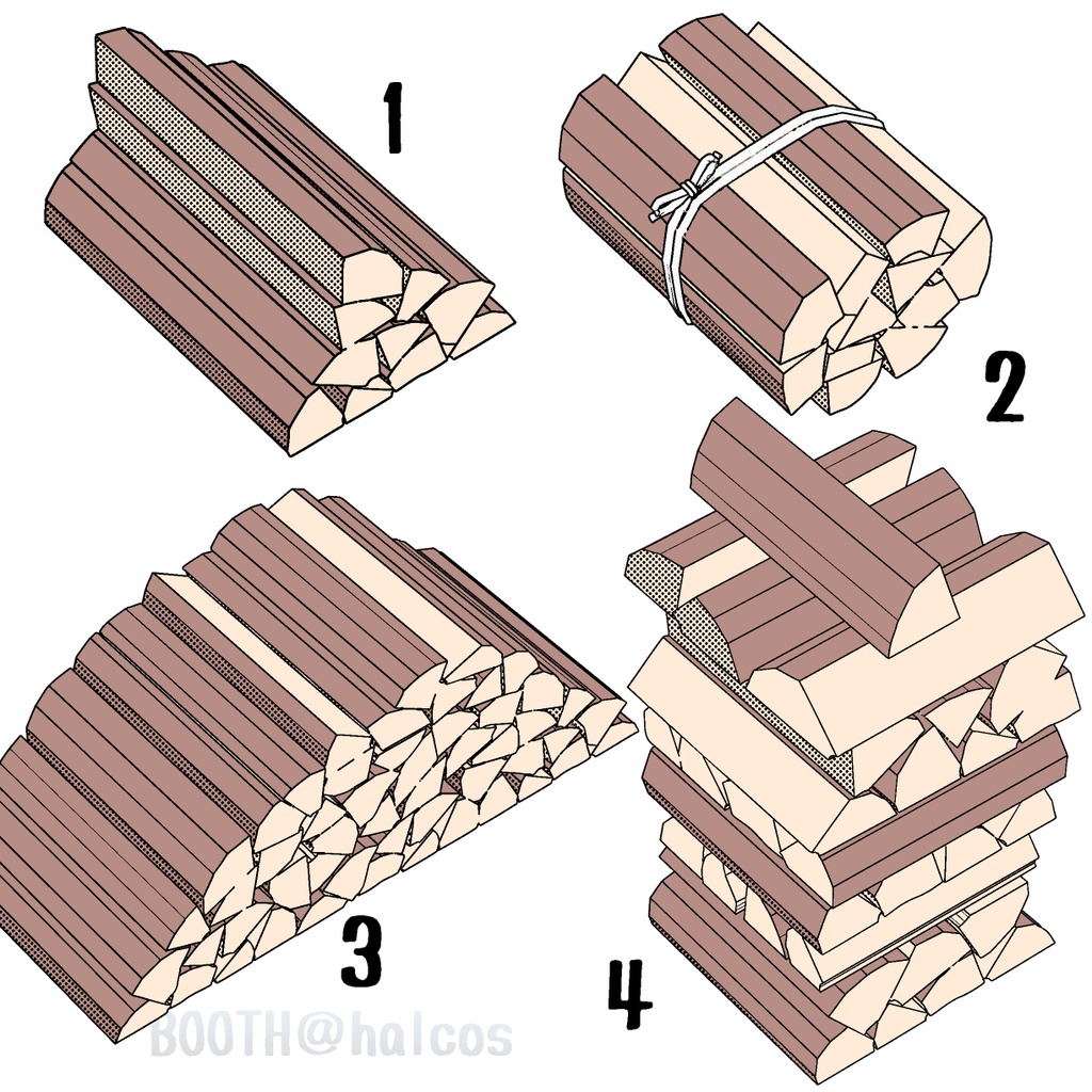 【3D】薪/色々(11種)