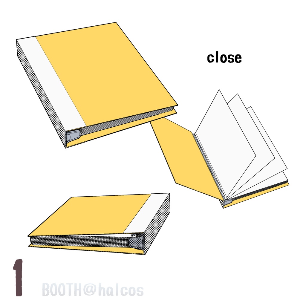 【3D】バインダー(開/閉/立)